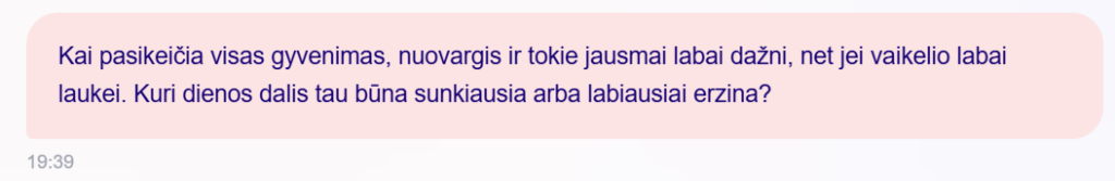 Piecebypeace atsakymas – Motinystės vargai
